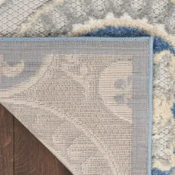 Blue And Gray Medallion Outdoor Area Rug, 6X9-Kirkland's Home Flash Sale