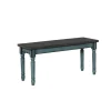 Blue And Gray Traditional Wood Bench-Kirkland's Home Hot
