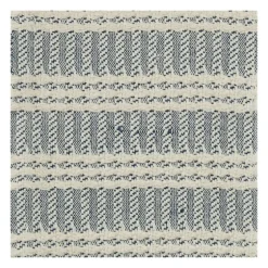 Blue And Ivory Striped Cotton Throw-Kirkland's Home New