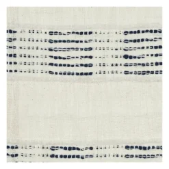 Blue And Ivory Woven Stripe Throw-Kirkland's Home Online