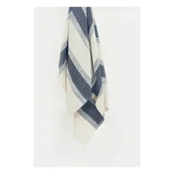 Blue And Natural Colorblock Chevron Throw-Kirkland's Home New