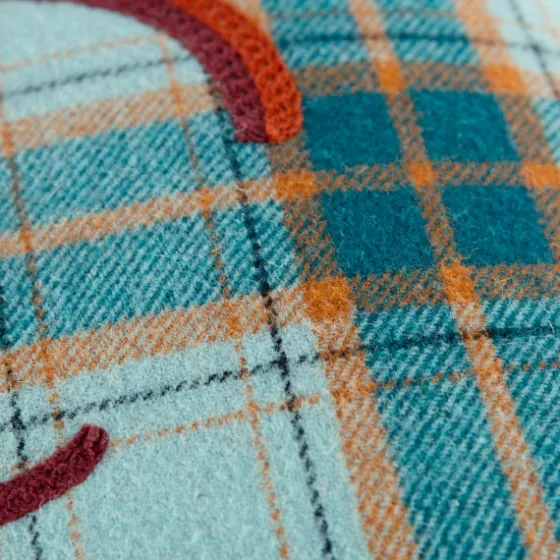 Blue And Orange Plaid Harvest Lumbar Pillow-Kirkland's Home Shop