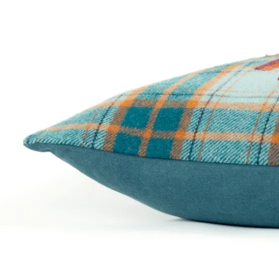 Blue And Orange Plaid Harvest Lumbar Pillow-Kirkland's Home Shop