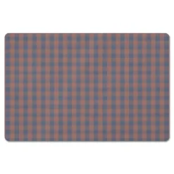 Blue And Orange Plaid Kitchen Mat-Kirkland's Home Shop