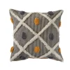 Blue And Orange Tufted Accent Pillow-Kirkland's Home Flash Sale