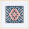 Blue And Pink Geometric Framed Textile Wall Plaque-Kirkland's Home Online
