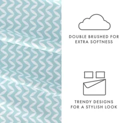 Blue And White Chevron 3-Pc. Twin Sheet Set-Kirkland's Home Cheap