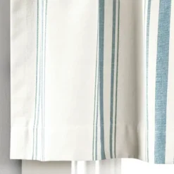 Blue And White Farmhouse Stripe Valance-Kirkland's Home Shop