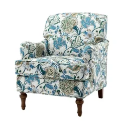 Blue And White Floral Classic Accent Chair-Kirkland's Home Store
