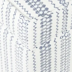 Blue And White Hometown Striped Storage Ottoman-Kirkland's Home Sale