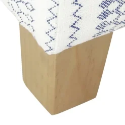 Blue And White Hometown Striped Storage Ottoman-Kirkland's Home Sale