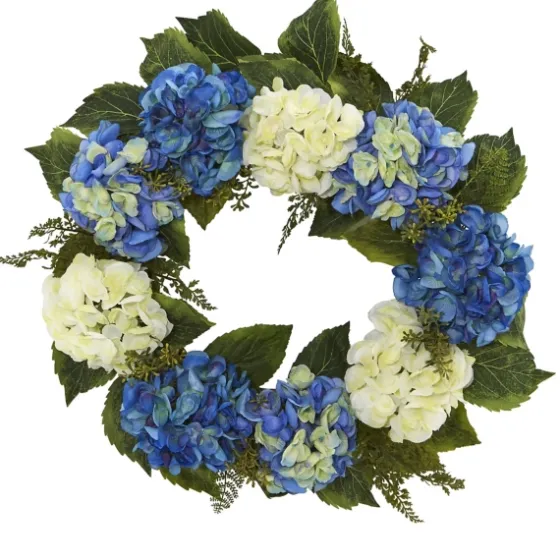 Blue And White Hydrangea Wreath-Kirkland's Home New