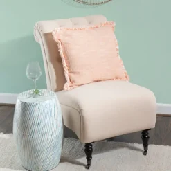Blue And White Mosaic Capiz Shell Drum End Table-Kirkland's Home Fashion