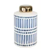 Blue And White Patterned Ceramic Jar-Kirkland's Home Sale