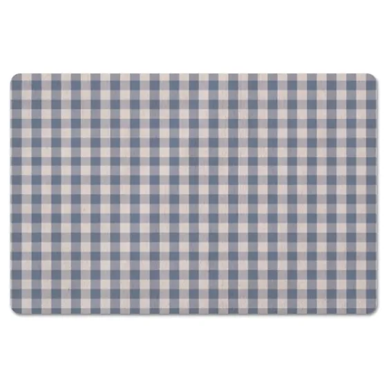 Blue And White Plaid Kitchen Mat-Kirkland's Home Hot