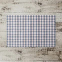 Blue And White Plaid Kitchen Mat-Kirkland's Home Hot