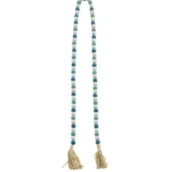 Blue And White Wood Beaded Tassel Garland-Kirkland's Home Shop
