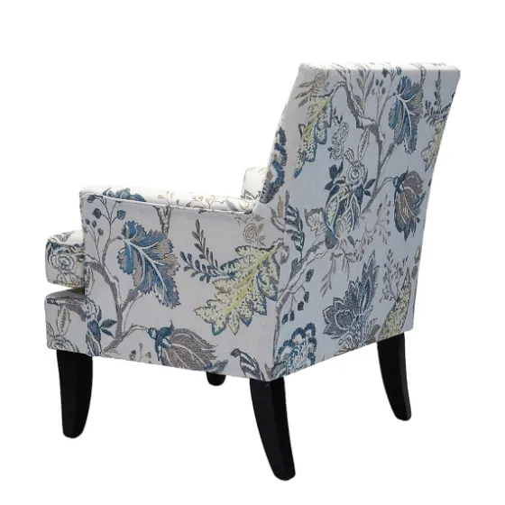 Blue And Yellow Floral Upholstered Accent Chair-Kirkland's Home Shop