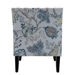 Blue And Yellow Floral Upholstered Accent Chair-Kirkland's Home Shop
