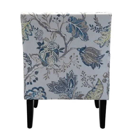 Blue And Yellow Floral Upholstered Accent Chair-Kirkland's Home Shop