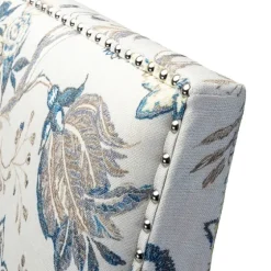 Blue And Yellow Floral Upholstered Accent Chair-Kirkland's Home Shop