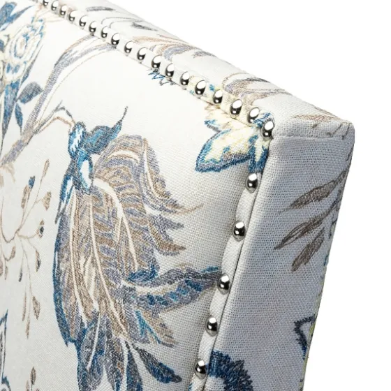Blue And Yellow Floral Upholstered Accent Chair-Kirkland's Home Shop
