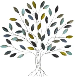 Blue And Yellow Tree Wall Plaque-Kirkland's Home Store