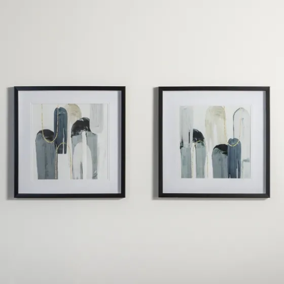 Blue Arch Abstract Framed Art Prints, Set Of 2-Kirkland's Home Store