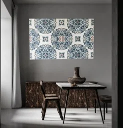 Blue Azulejo Wood Wall Plaque-Kirkland's Home Sale