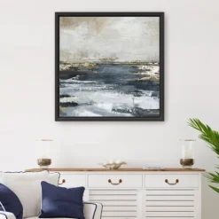 Blue Bay Framed Canvas Art Print, 30X30 In.-Kirkland's Home Fashion