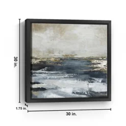 Blue Bay Framed Canvas Art Print, 30X30 In.-Kirkland's Home Fashion