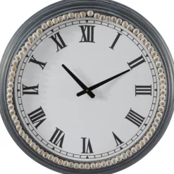 Blue Beaded Roman Numeral Clock-Kirkland's Home Shop