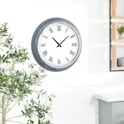 Blue Beaded Roman Numeral Clock-Kirkland's Home Shop