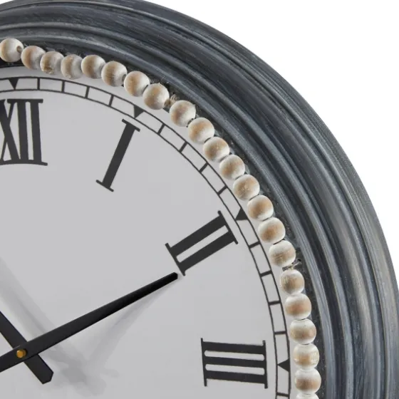 Blue Beaded Roman Numeral Clock-Kirkland's Home Shop