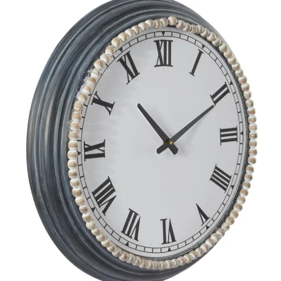 Blue Beaded Roman Numeral Clock-Kirkland's Home Shop