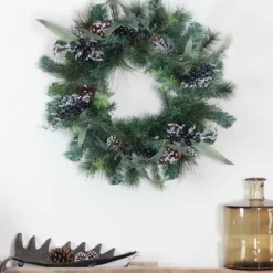 Blue Berries And Ice Twigs Wreath-Kirkland's Home Store