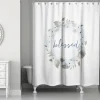 Blue Blessed Floral Wreath Shower Curtain-Kirkland's Home Discount