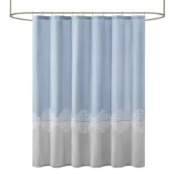 Blue Block Embroidered Shower Curtain-Kirkland's Home Store