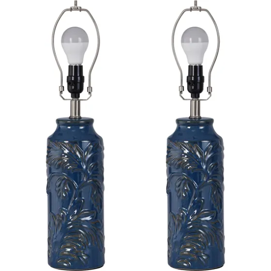 Blue Bo Ical Mayfield Table Lamps, Set Of 2-Kirkland's Home Discount