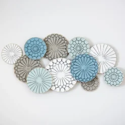 Blue Bohemian Metal Plate Wall Plaque-Kirkland's Home Sale