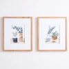 Blue Botanical Vase Framed Art Prints, Set Of 2-Kirkland's Home Sale