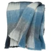 Blue Buffalo Check Wool Handloomed Throw-Kirkland's Home Store