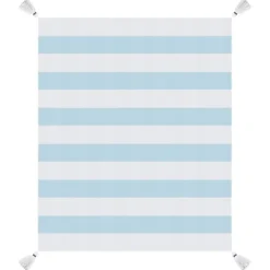 Blue Cabana Stripe Tassel Throw-Kirkland's Home Outlet