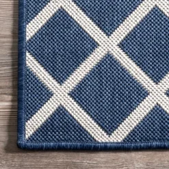 Blue Cassie Global Outdoor Area Rug, 5X8-Kirkland's Home Sale