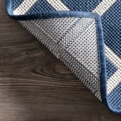 Blue Cassie Global Outdoor Area Rug, 5X8-Kirkland's Home Sale