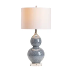 Blue Ceramic Hourglass Table Lamp-Kirkland's Home Sale