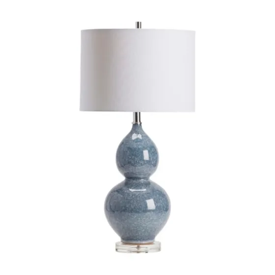 Blue Ceramic Hourglass Table Lamp-Kirkland's Home Sale