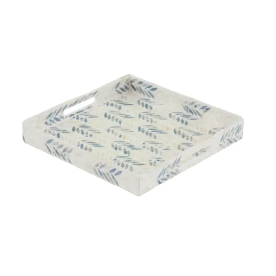 Blue Chevron Enamel 3-Pc. Tray Set-Kirkland's Home Best
