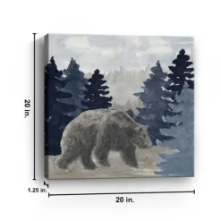 Blue Cliff Mountains Bear I Canvas Art Print-Kirkland's Home Clearance