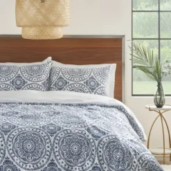 Blue Cloud Floral King 3-Pc. Comforter Set-Kirkland's Home Shop